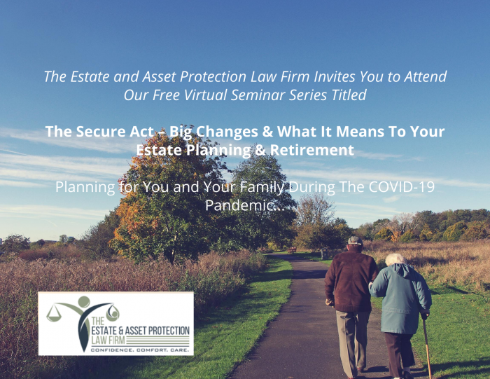 The Secure Act changes to estate planning and retirement seminar