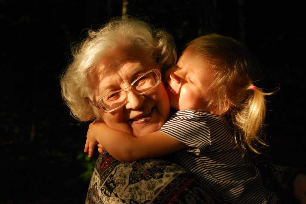 hugging grandma okay with lifting of pandemic shelter in place restrictions