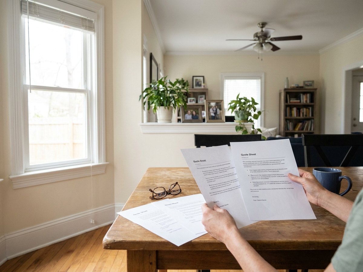 Hands comparing three estate planning quotes