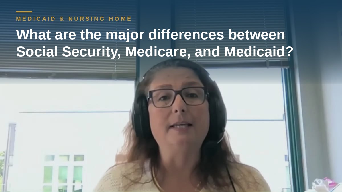 Shannon Pawley explains: What are the major differences between Social Security, Medicare, and Medicaid?